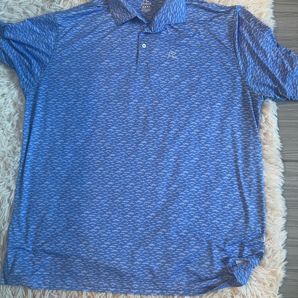 Rhoback size XXXL mustache polo